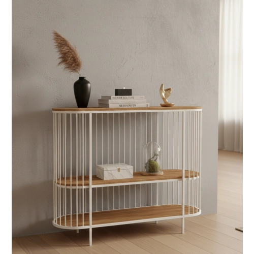 KONSOLA Z DREWNA LITEGO DĄB OLCHA JESION SKD-346